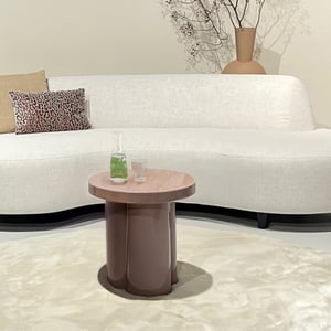 Brix salontafel noa vintage pink 43x43x45cm