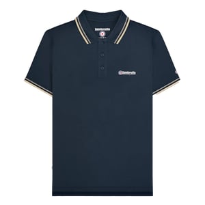 Lambretta Heren Tipped Big & Tall Polo Shirt (Donker Navy)