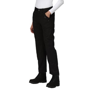 Regatta Professional Womens/Ladies Pro Action Stretch Trousers (Black)