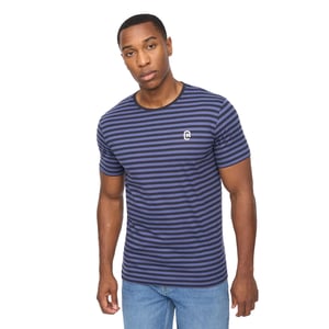 Crosshatch Heren Loppins T-shirt (Navy)