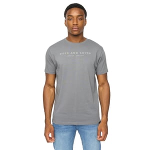Duck and Cover Heren Crytons Zware T-Shirt (Petrol)