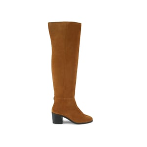 Kurt Geiger London Suede Kgl Block Heel Knee Boots