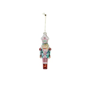 House Vitamin Christmas decoration christmas hanger nutcracker with candyhouse white/