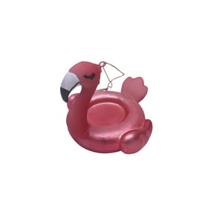 House Vitamin Xmas hanger flamingo blown up glass 10x10,5x9cm