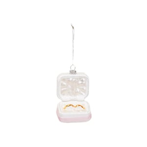 House Vitamin Christmas decoration christmas hanger marry me rings pink/ white/ gold -