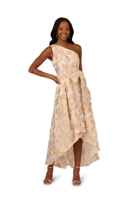 One Shoulder High Low Gown