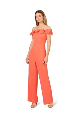 Crepe Rosette Jumpsuit