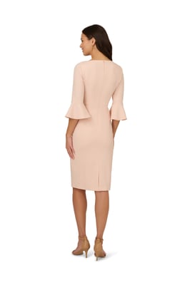 Bell Sleeve Tie Front Dress
