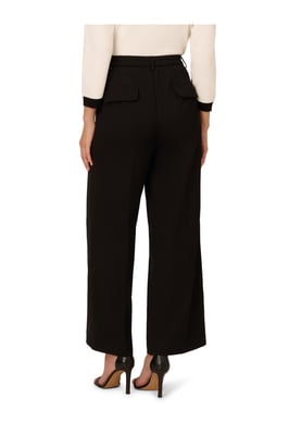 Wide Leg Full Length Trouser With Side Stitch Detail And Pocket
