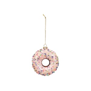House Vitamin Xmas hanger donut glass 9,5x3,5cm