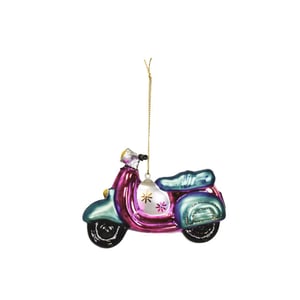 House Vitamin Xmas hanger scooter glass 11,5x5x8cm