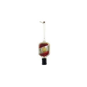 House Vitamin Christmas decoration christmas hanger padel yellow/ red glass -