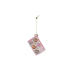 House Vitamin Christmas decoration christmas hanger donut package multi color glass -