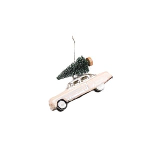 House Vitamin Xmas hanger mustang car glass pink 12x5x7cm