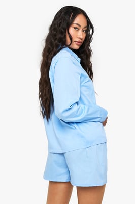 Cotton Poplin Shirt & Short Set
