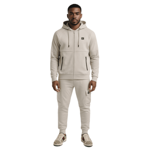 D-Rock Mens Zip Up Hoodie Joggers Tracksuit Set