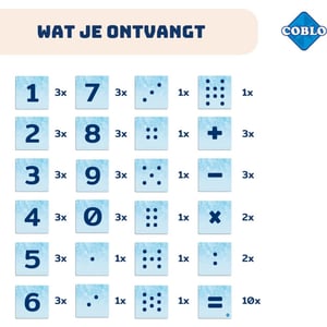 Coblo Magneet cijfers 60 delig