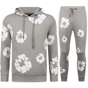 Top-Star Dik geweven trainingspak met bloemenprint all over print bloemenpak