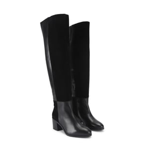 Kurt Geiger London Suede Kgl Block Heel Knee Boots