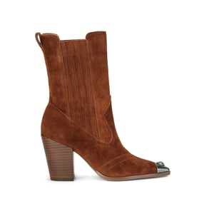 Kurt Geiger London Suede Regent Western Ankle Boots