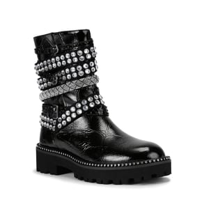 Kurt Geiger London Leather Multi Strap Flat Boots