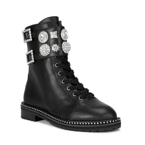 Kurt Geiger London Leather Stoop Combat Boots