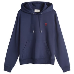Ami Paris Unisex Hoodie in Navy