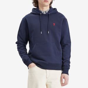 Ami Paris Unisex Hoodie in Navy