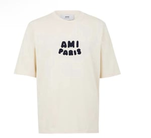 Ami Paris Men’s Logo T-Shirt in White
