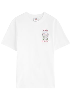 Casablanca Men's T-Shirt Le Passage in White
