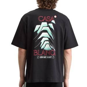 Casablanca Men's T-Shirt Frosty Moutain in Black