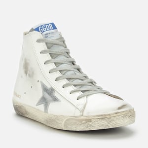 Damestrainers Golden Goose Francy Leather Hi-Top in Wit