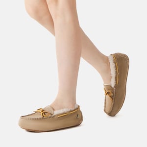 EVER AU Australiska Kvinno Crested Skinn Loafers - Brun