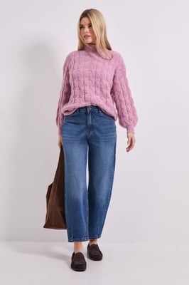 Cable Roll Neck Jumper