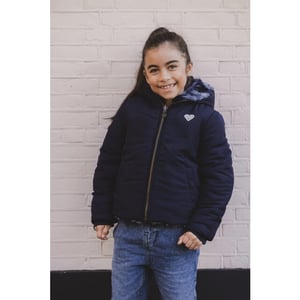 Looxs Revolution Reversibel winterjas imitatie bont voor meisjes in de kleur