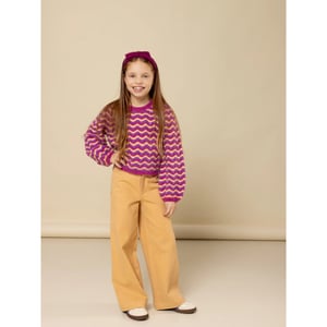 Looxs Revolution Gebreide trui fancy streep voor meisjes in de kleur