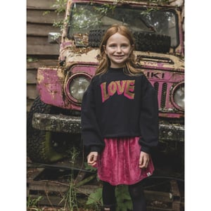 Looxs Revolution Velours rokje pink rose voor meisjes in de kleur