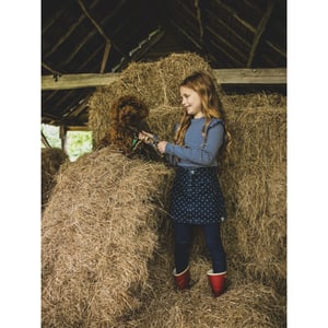 Looxs Revolution Mini rokje dark denim hearts voor meisjes in de kleur