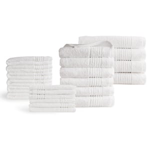 Phlox Handdoeken 22 delig set supreme oeko-tex made in green 600 g/m2 zacht