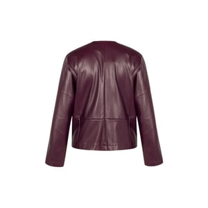 Studio Anneloes Vero faux leather jacket bordeaux