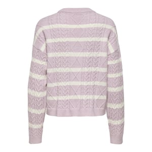 Only Onlkatia ls cable o-neck pullover cc knt dessin