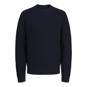 Jack & Jones Jprblabruce knit structure crew neck navy
