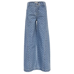 Looxs Revolution Wide leg bleach denim hearts voor meisjes in de kleur