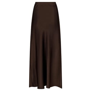 Neo Noir vicky heavy sateen skirt 159588 676 dark brown