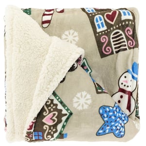 Unique Living plaid snowy 130x160cm -