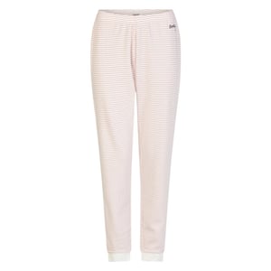 By Louise Dames winter pyjama set lang interlock roze/wit gestreept
