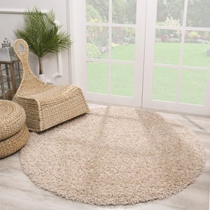 Muratap Loca shaggy rond vloerkleed hoogpolig- 240 cm rond