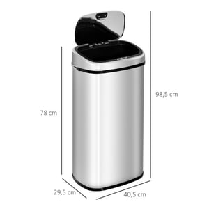 4goodz Sensorprullenbak rechthoek 68 liter -