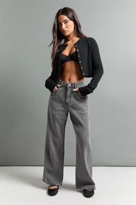 The Petite High Waist Straight Leg Jean
