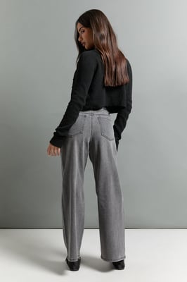 The Petite High Waist Straight Leg Jean